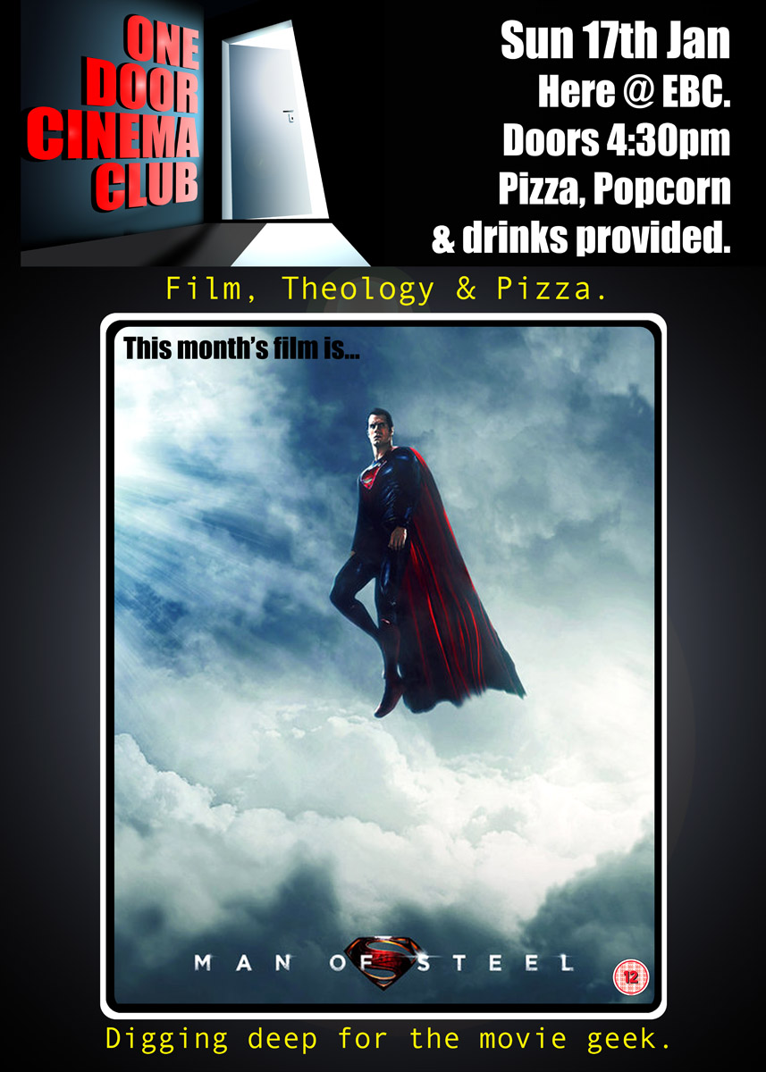 Man of Steel at Emmanuel Baptist Church Poster of One Door Cinema Club Event presenting Man of Steel at Emmanuel Baptist Church on 17/01/2016