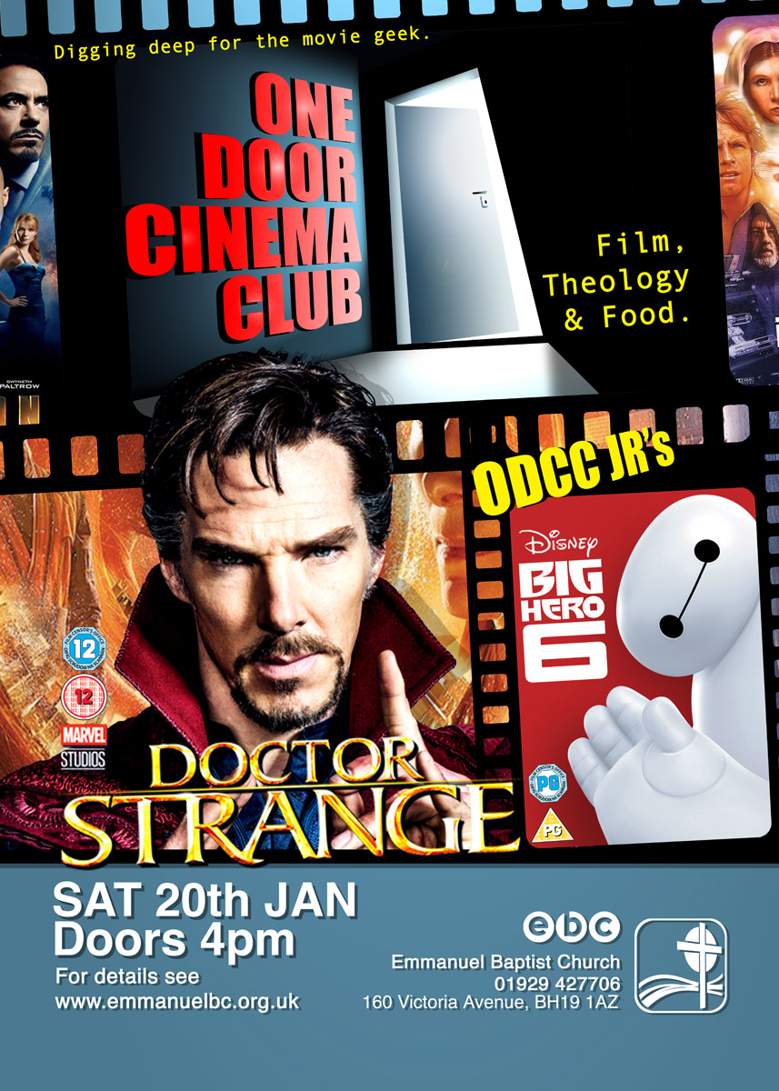 Doctor Strange at Emmanuel Baptist Church Poster of One Door Cinema Club Event presenting Doctor Strange at Emmanuel Baptist Church on 20/01/2018